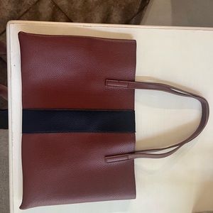 Vince Camuto Cognac Color Block Tote - Excellent, like new condition!